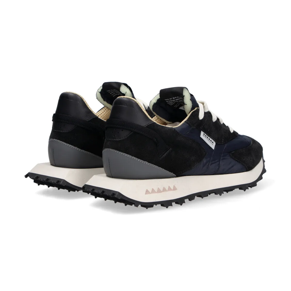 Run Of sneaker Kripto camoscio nylon nero