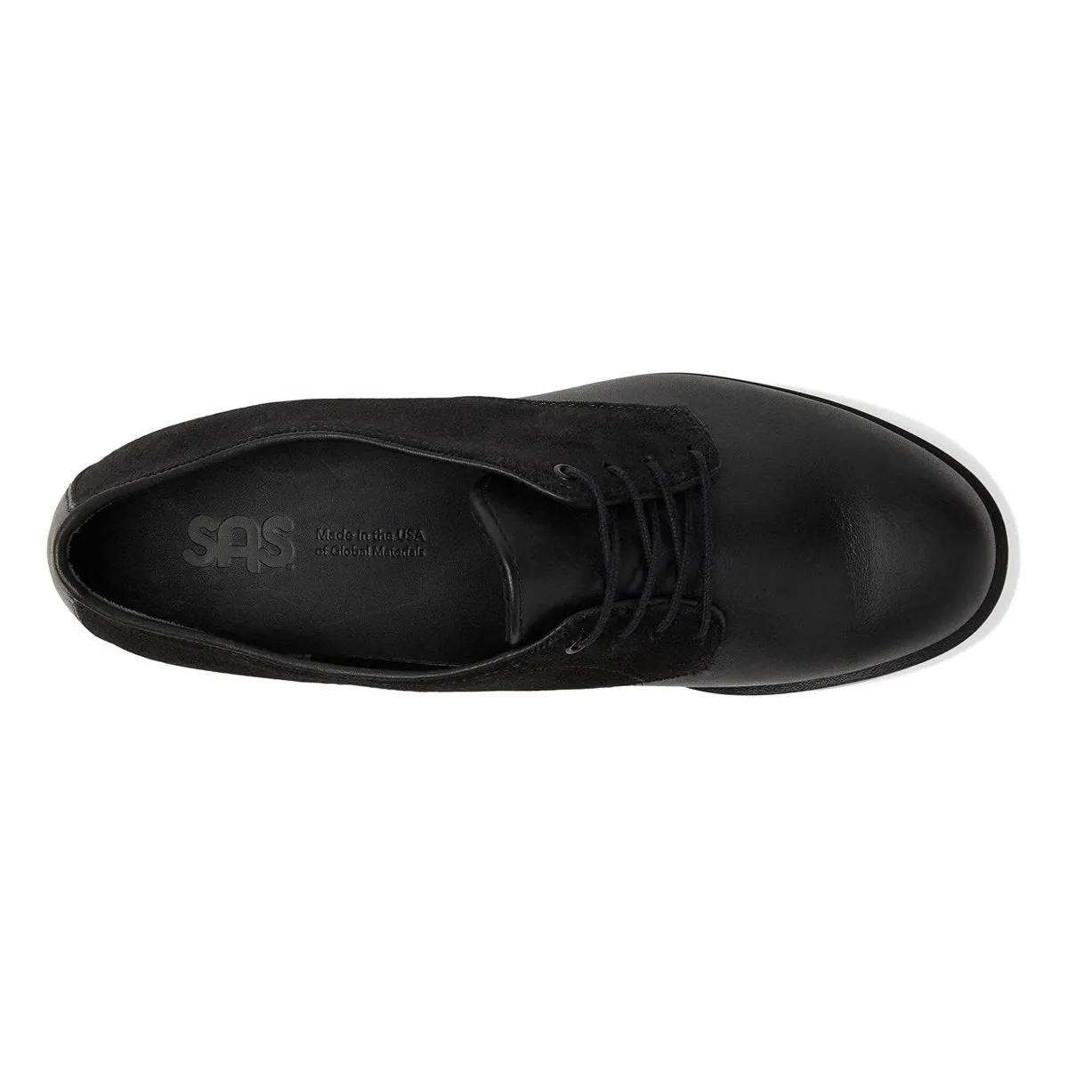 S A S Women's Annex Black Caviar Suede