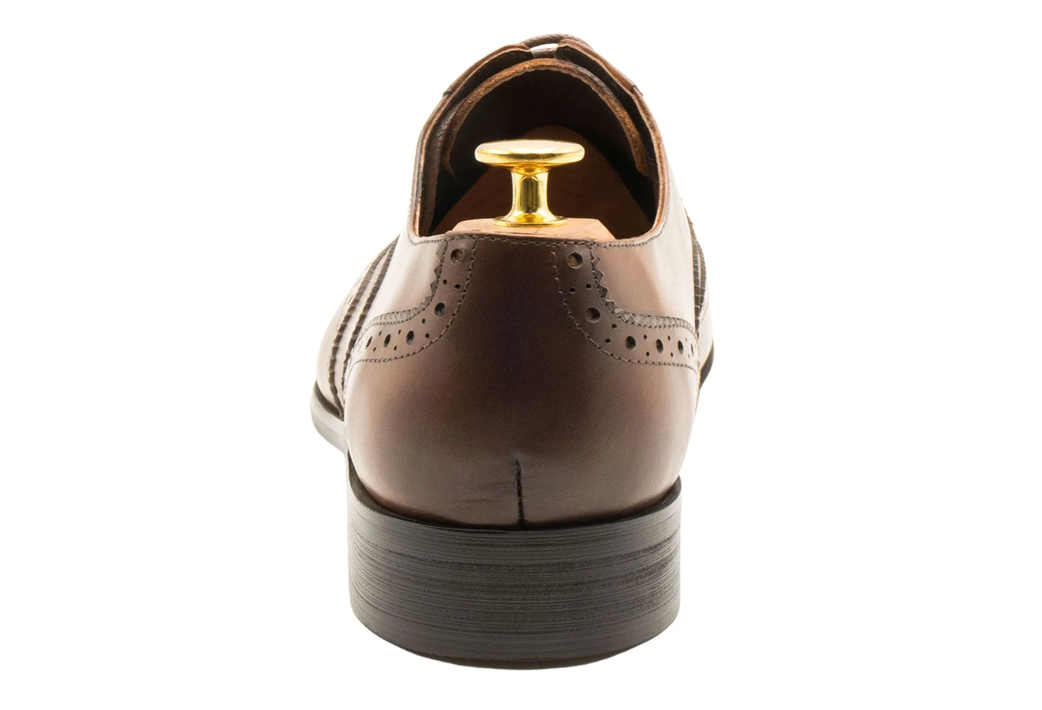 Salvador Wingtip Dark Chestnut Oxford