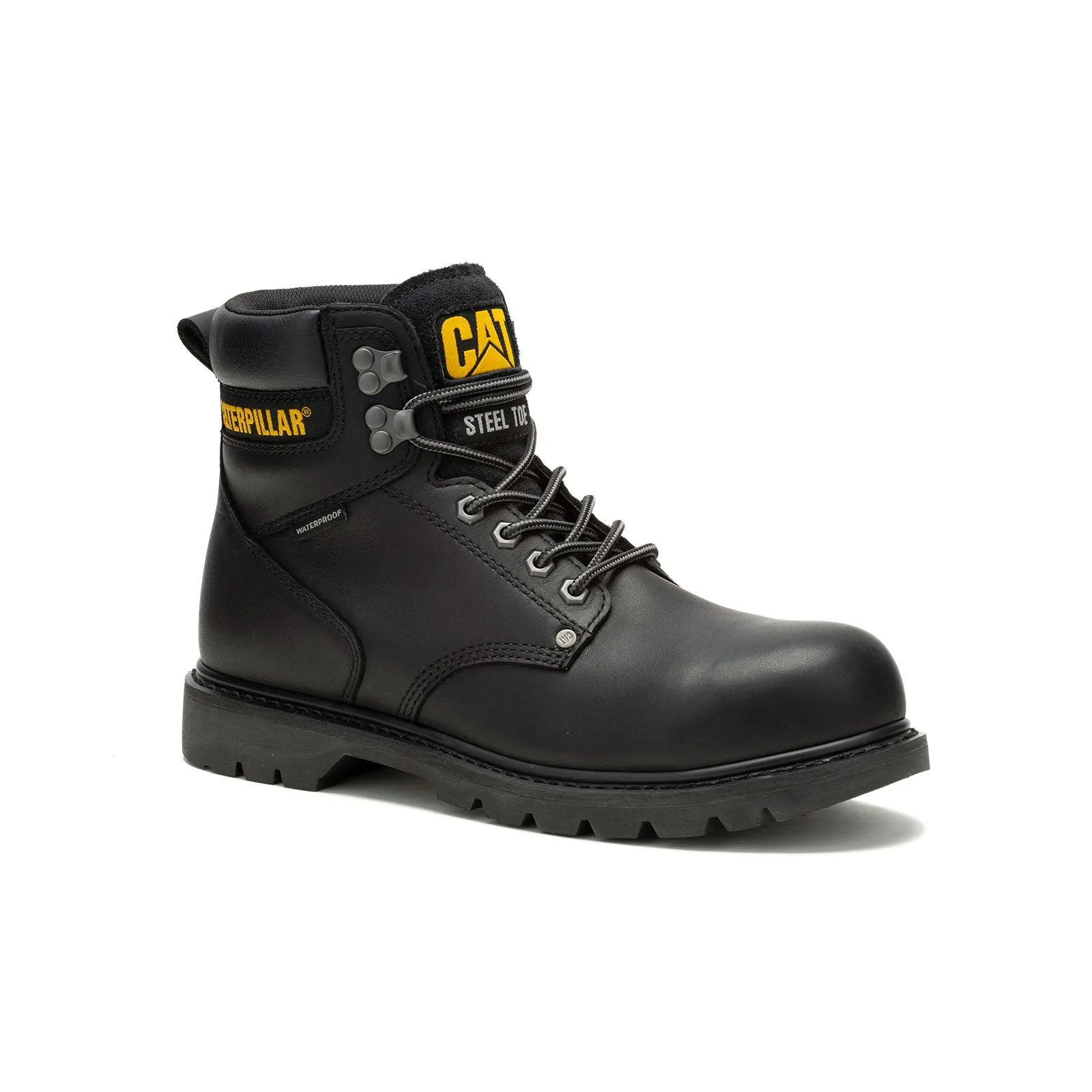 Second Shift Men's Steel-Toe Work Boots Wp Black