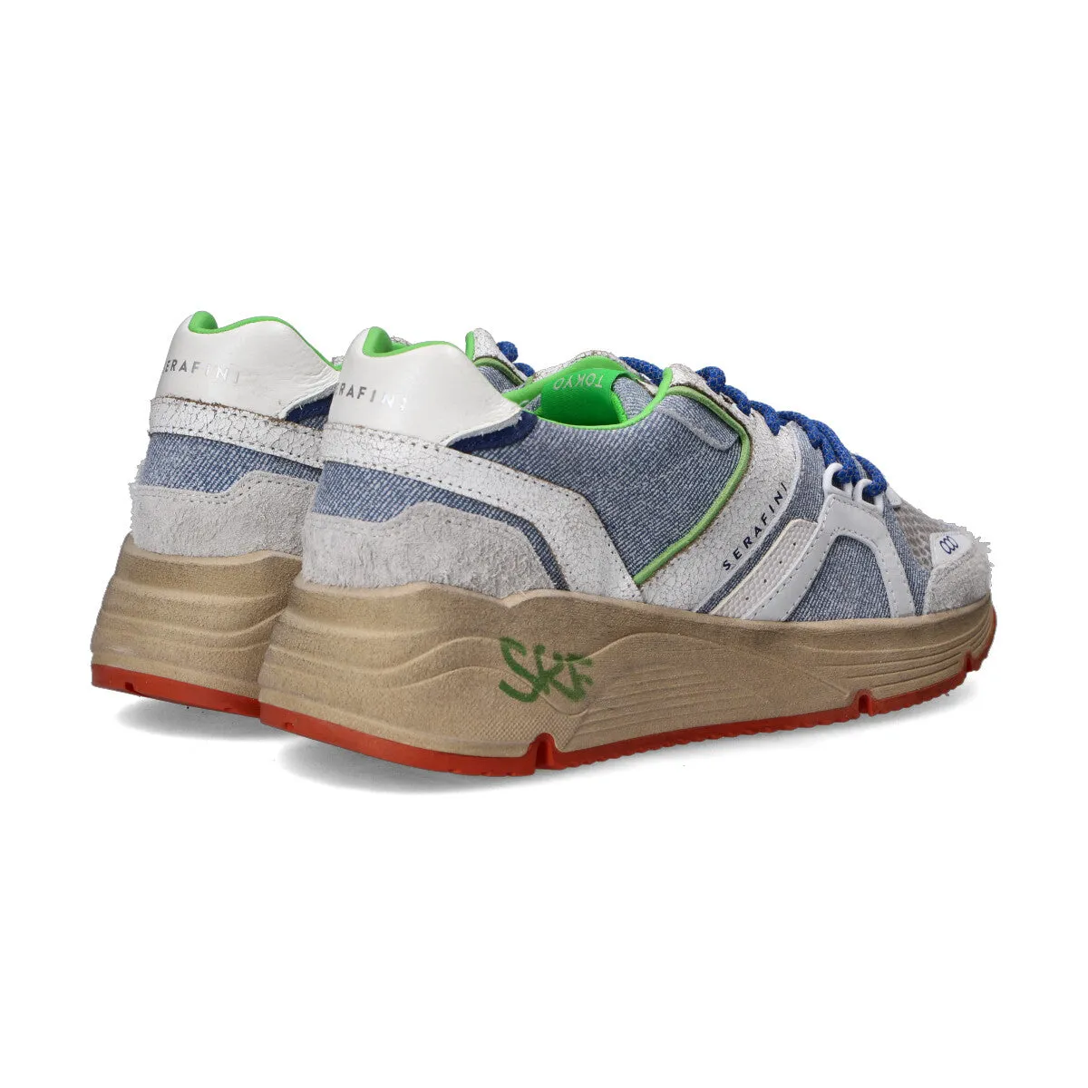 Serafini sneakers Tokyo color jeans