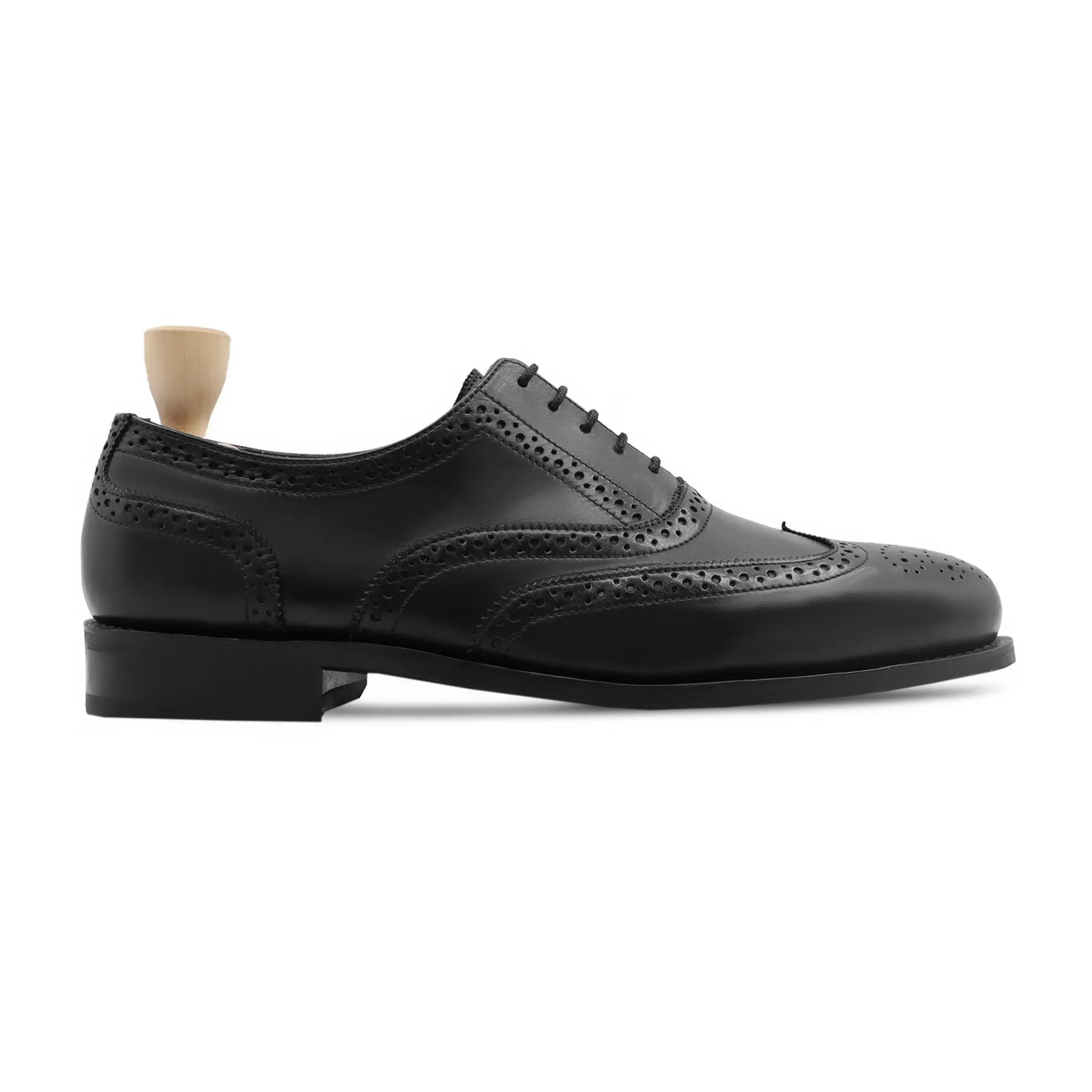 Seyles Gy - Men's Black Calf Leather Oxford Shoe