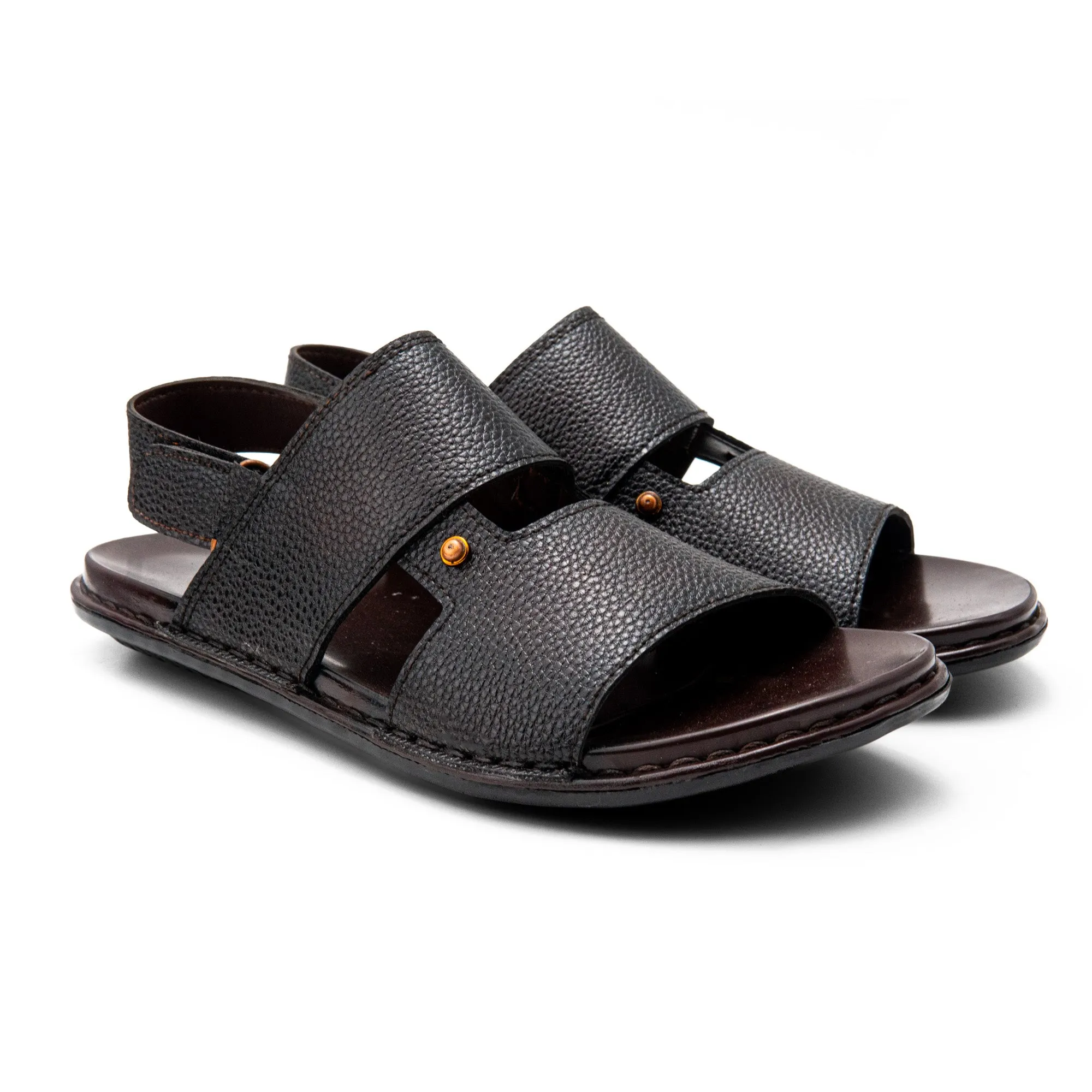 Side Bot Men Leather Sandals