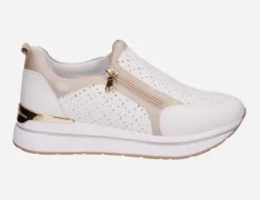 SNEAKERS BIANCO  ZIP