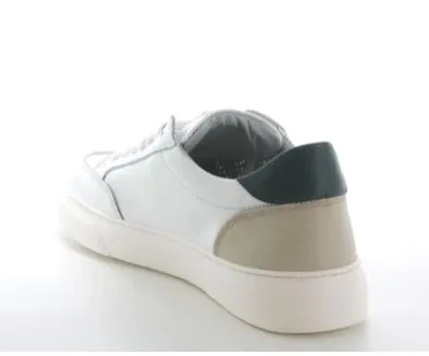 SNEAKERS PELLE BIANCA SPOILER COLORATO