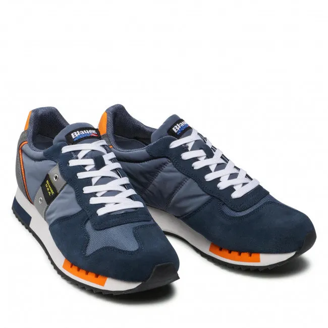 SNEAKERS QUEENS BLU ARANCIONE