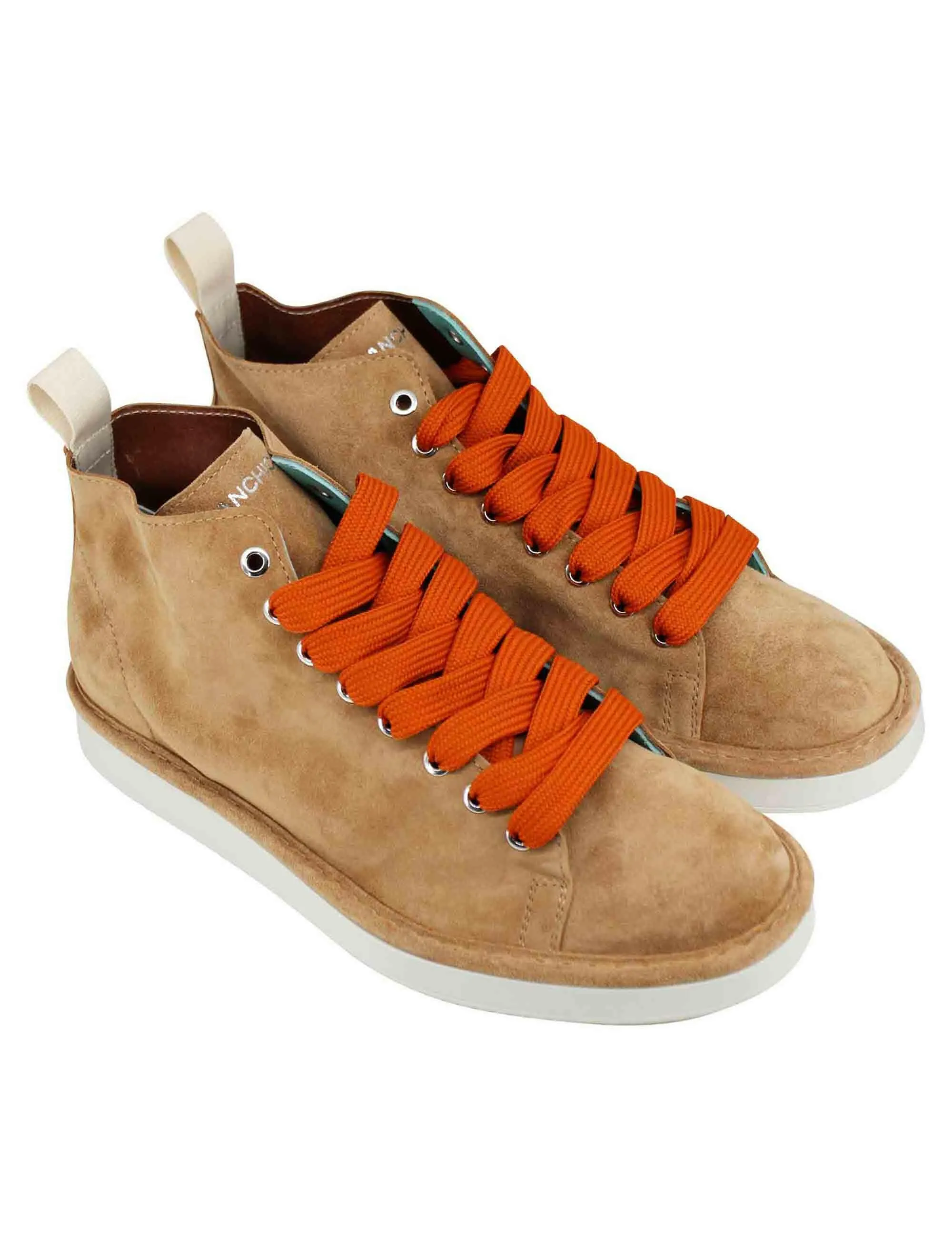 Sneakers uomo in camoscio cuoio