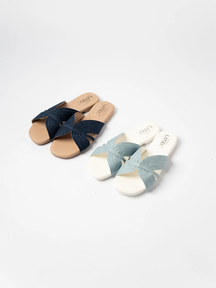 Sofya Denim Sandals