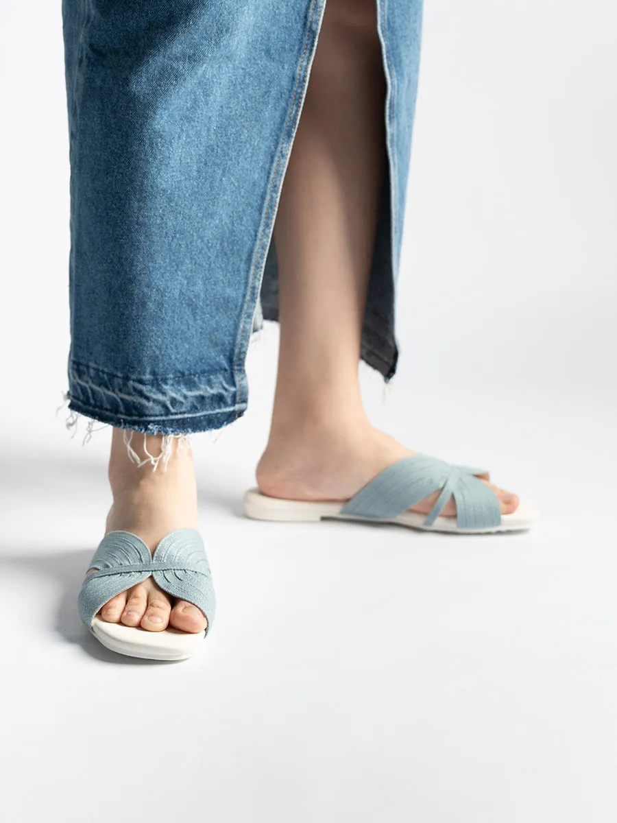 Sofya Denim Sandals