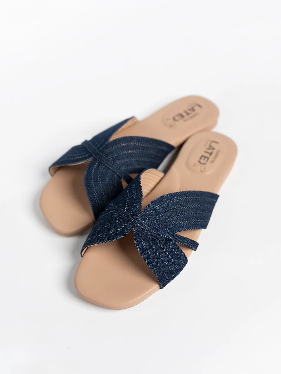 Sofya Denim Sandals