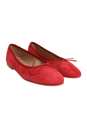 Suede Ballet Flats