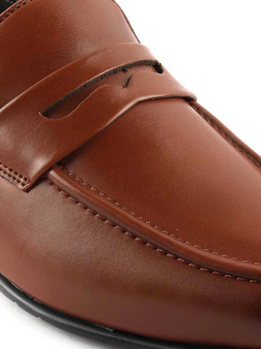 Tan Formal Slip-Ons