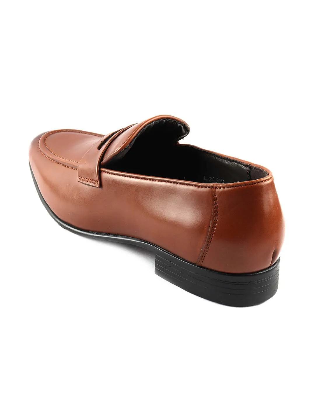 Tan Formal Slip-Ons