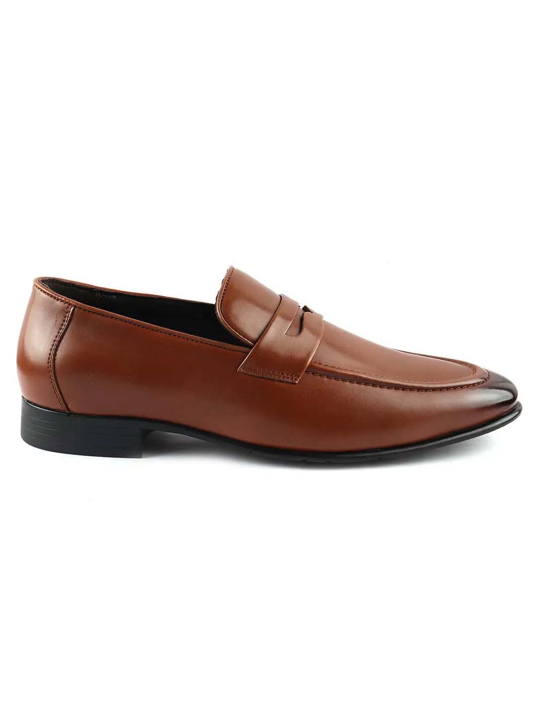 Tan Formal Slip-Ons