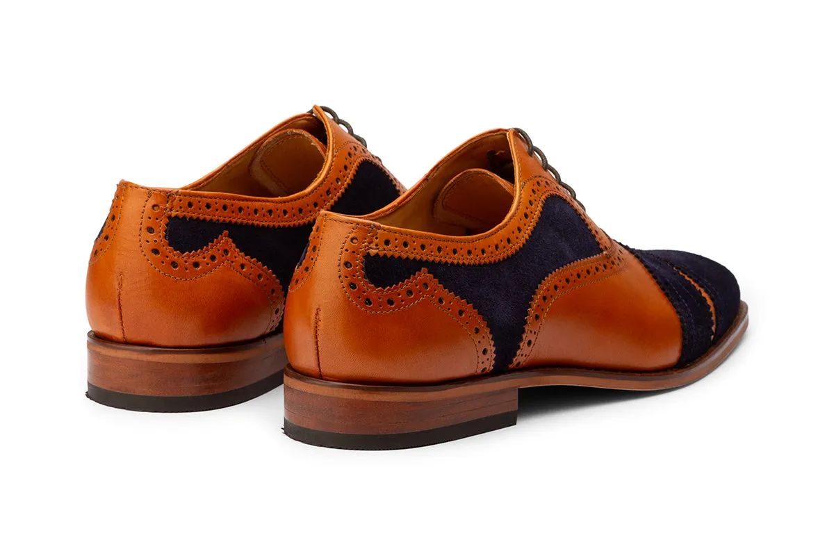 Twin Texture Toecap Full Brogue-T