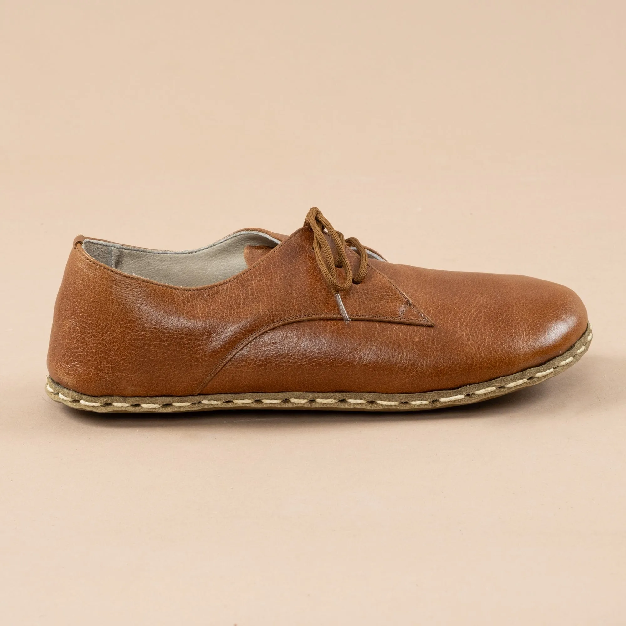 Stylish Womens Brown Leather Oxfords - Comfortable and Versatile Footwear for Every Occasion