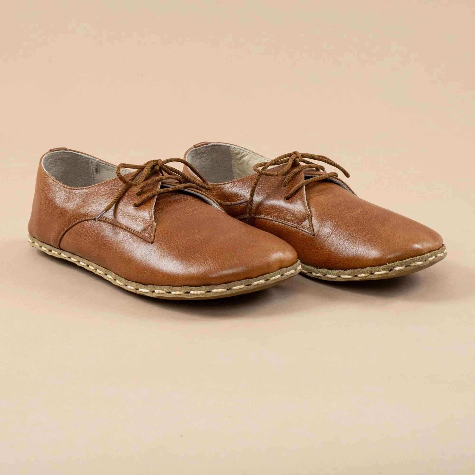 Stylish Womens Brown Leather Oxfords - Comfortable and Versatile Footwear for Every Occasion