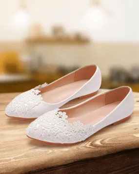 Women's Elegant Daily Lace Slip On Flats