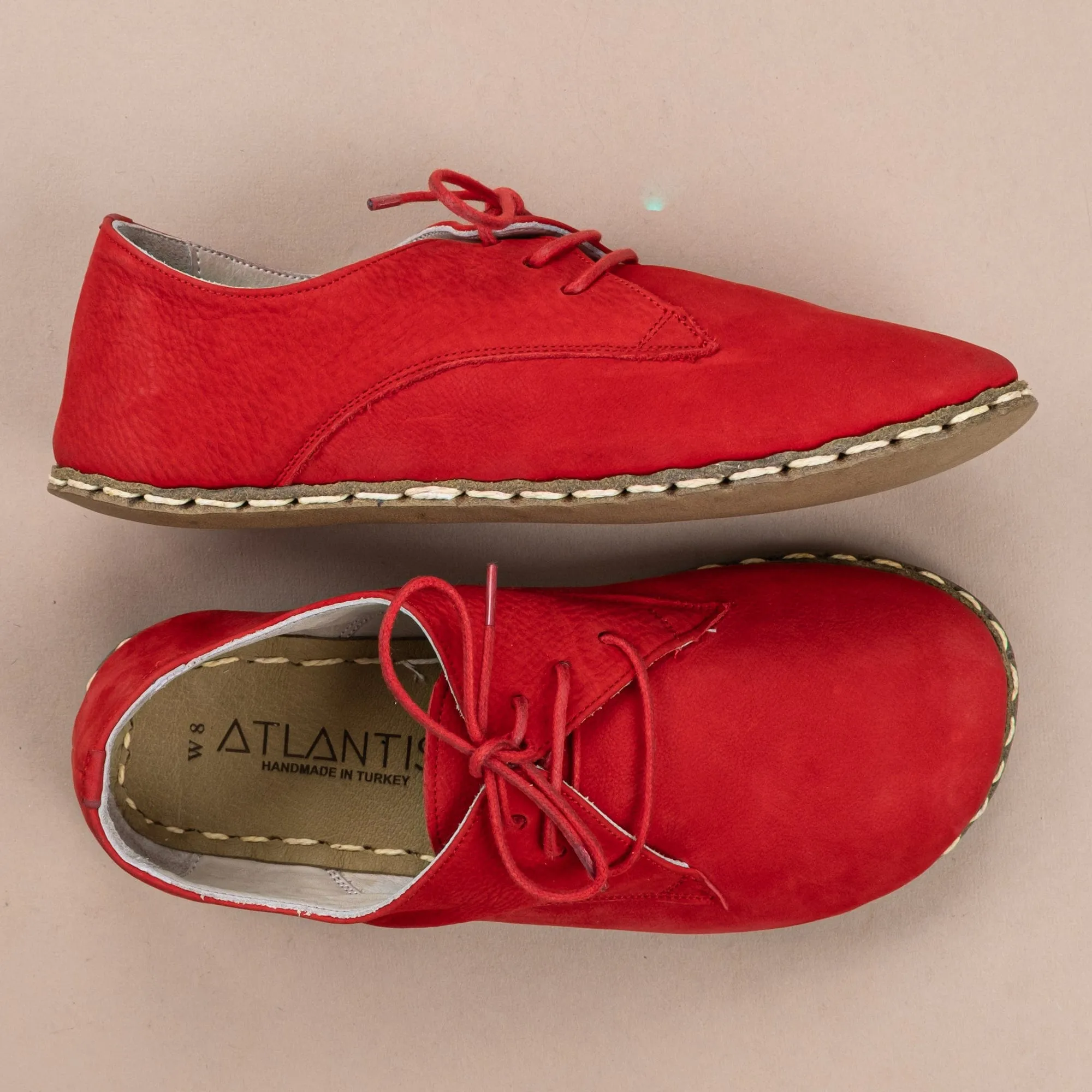 Women's Red Oxfords